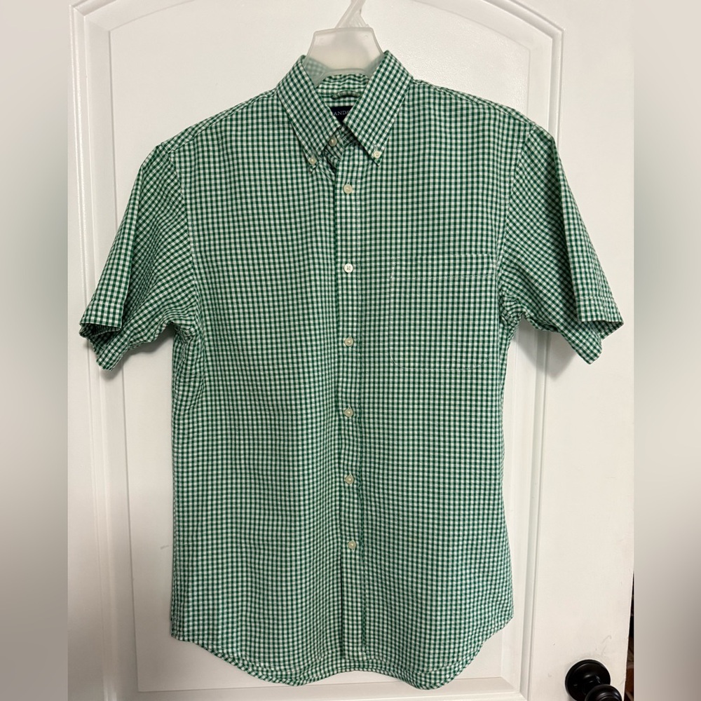 Green Checkered Men's Shirt